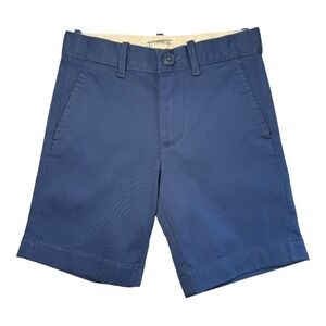 Crewcuts Navy Blue Chino Shorts‎ Kids Size 5 Button Fly Cotton Blend NWOT